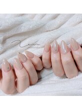 禅 表参道(Zen)/シンプルホワイトミラーネイル