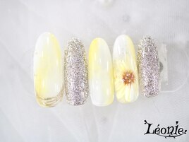 ひまわりネイル