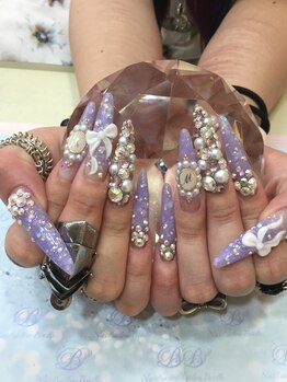 エスフィーネイルサロン ブリーユ(Esfy nailsalon Brille)/パープルロングスカルプ