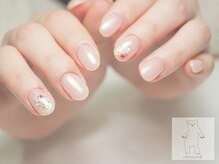 オトナネイル(otona nail)/オーロラミラー押し花ネイル