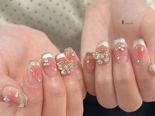 アイネイルズ 四条河原町店(I-nails)/マグネットフレンチ￥11500