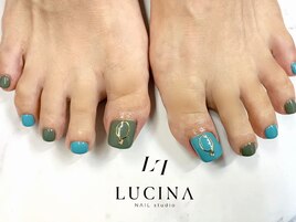 G-129 ターコイズフットネイル