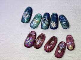 モロッコタイル風ネイル￥8980