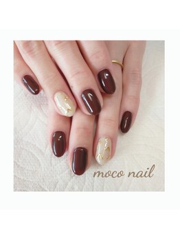 モコネイル(moco nail)/☆ワンカラー2本アート☆