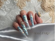 ネイルファリス(NAiL FARiS)/水色ホログラムグラデーション