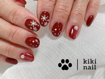 キキネイル 溝の口(kikinail)/クリスマスネイル/雪ネイル