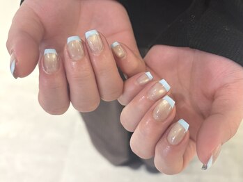 サンジュウヨン(34)/マグネット×フレンチネイル