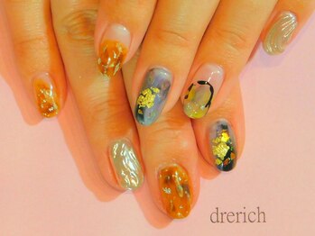 ネイルサロン ドレリッチ 大宮店(drerich)/ニュアンスべっ甲MIX