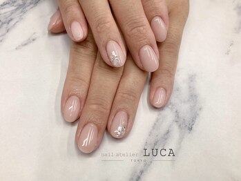 ネイルアトリエルカ(nail atelier LUCA)/W-977 大人上品シェルネイル