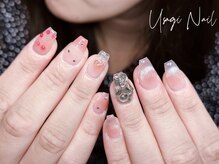 ウサギネイル 新大久保店(usagi nail)/マグネットフレンチ秋可愛い