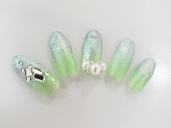 ビーケア 自由が丘店(B.care)/ビジューネイル￥7480