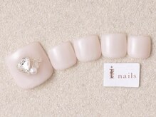 アイネイルズ 三宮店(I nails)/上品綺麗めパーツフット