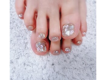 ディアリーネイル(Dearly Nail)/【フット】シェル＆ミラーネイル
