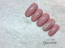 カルテット 千葉店(Quartett)/【ピンクベージュ×金箔ラメ】