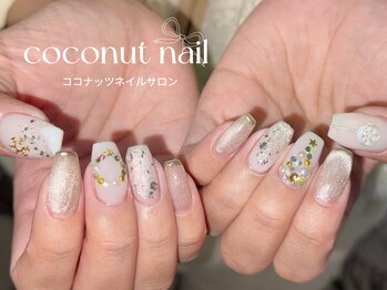 ココナッツネイル/冬ネイル