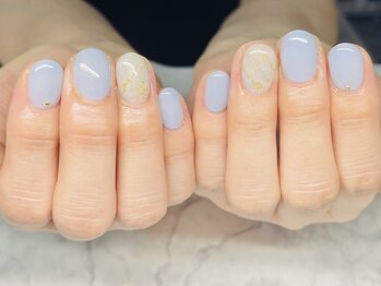 お気軽ビューティエーヴィヒ(Ewig)の写真/【シンプル定額￥4800】お仕事で派手なネイルができない方も◎爪にやさしいフィルイン対応相談可（無料）!