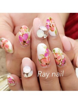 エトワール 大垣店(Etoile)/ピンクフラワーネイル☆