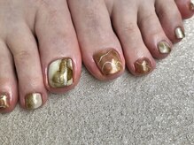 カラネイル 南森町店(calla nail)/foot水彩パレット