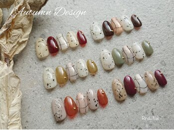 リンドゥネイル(Rindu Nail)/ダルメシアン×うねうねチェック