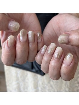 リファインネイル(refinenail)/淡色もやもやネイル