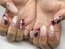 椰子の木ネイル