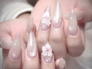 ベトフェネイル(viet phe nail)の写真/周りもトリコにする艶っぽガーリーデザインを豊富にご用意♪【ベースパラジェル】[持ち込みOK]