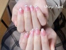 ウサギネイル 新大久保店(usagi nail)/マグネットフレンチ秋可愛い