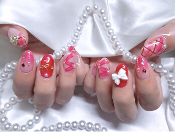 クリスマス/リボン/チェック