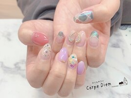 ステンドグラスネイル