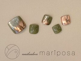 秋フットネイル