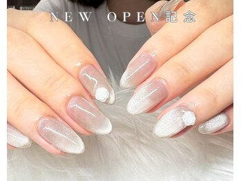 ～be 茨木 [パラジェルネイル/フィルイン/マグネット/長さだし/持ち込み]/ワンカラーネイルラメグラ