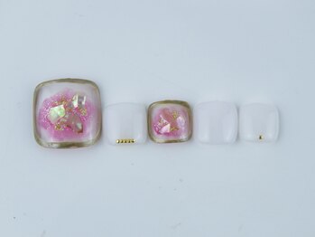 まつげアンドネイル ディアマンローズ(DIAMANT ROSE)/クリアチークネイルフット6600円