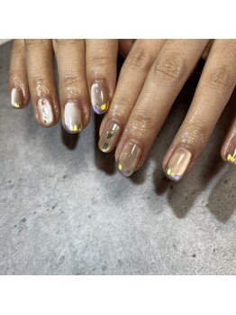 リファインネイル(refinenail)/オーロラフレンチネイル