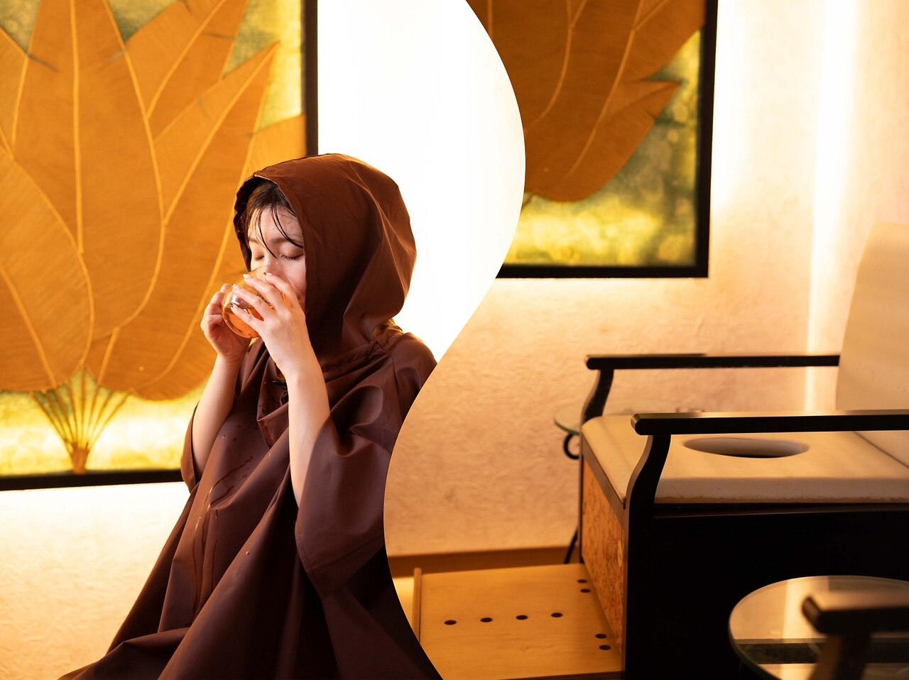 【高リピート率♪】【選べる薬膳茶とともに】よもぎ蒸し30分 \4,500→￥3,300