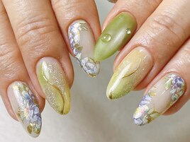 紫陽花ネイル銀座フィルイン