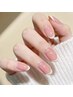【HAND】【美フォルム引き立つ】フレンチネイル(クリアベース)　￥8500