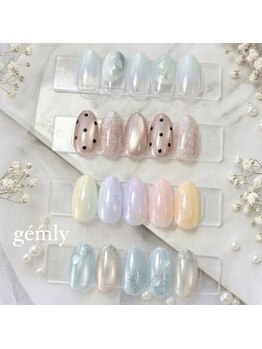 ジェムリー 下北沢(gemly)の写真/☆トレンド×季節定額 ￥7500☆今人気のデザインと季節アートが楽しめるお得な定額ネイル♪
