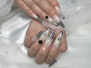 Tm nail Misora【ワンホン/キラキラ/韓国/ギャル】の写真/【長さ出し×フィルイン対応★】スピードと仕上がりを両立した理想のロングネイルをかなえます♪