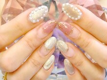 ネイルサロン シェル(Nail Salon SHELL)/ミラーフラワーネイル