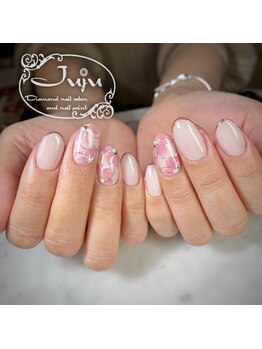 ジュジュ(Juju)/オフィスライクな桜ネイル