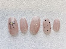 アブニール 大山台店(AVENIR)/リボンドットネイル