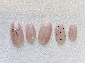 リボンドットネイル