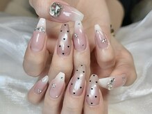 グランスネイル(glance nail)の雰囲気(再現性◎チップ長さだし×持ち込み×やり放題で理想のネイルに♪)