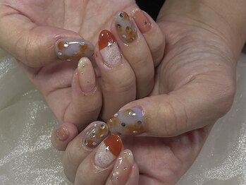 マウムネイル(maeum nail)/オレンジデザイン