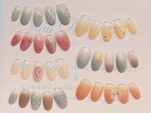 ピーチポット/エアジェルグラデ上品シンプル