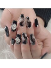 モモ(Momo)/海外風タイダイネイル