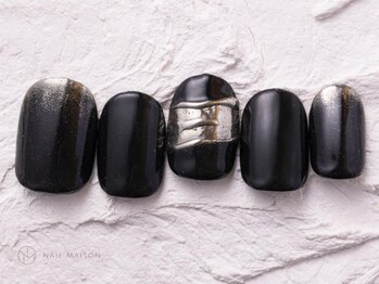 ネイルメゾン 渋谷店(NAIL MAISON)/シルバーメタリックミラー￥5800