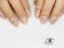 ネイルエイト 新百合ヶ丘(nail8)/きらめく春のビジューネイル