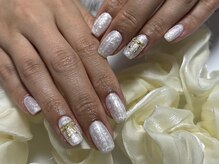 花梨(カリン)/パール貝殻ネイル