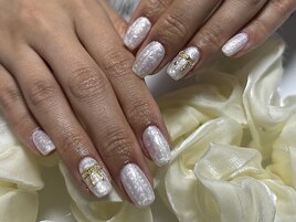 パール貝殻ネイル